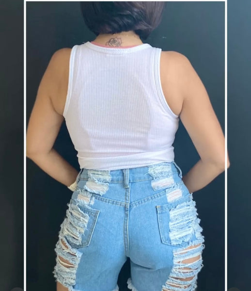 DENIM SHORT